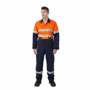 Coverall FR Orange/Navy HiVis