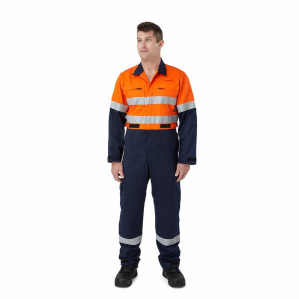 Coverall FR Orange/Navy HiVis